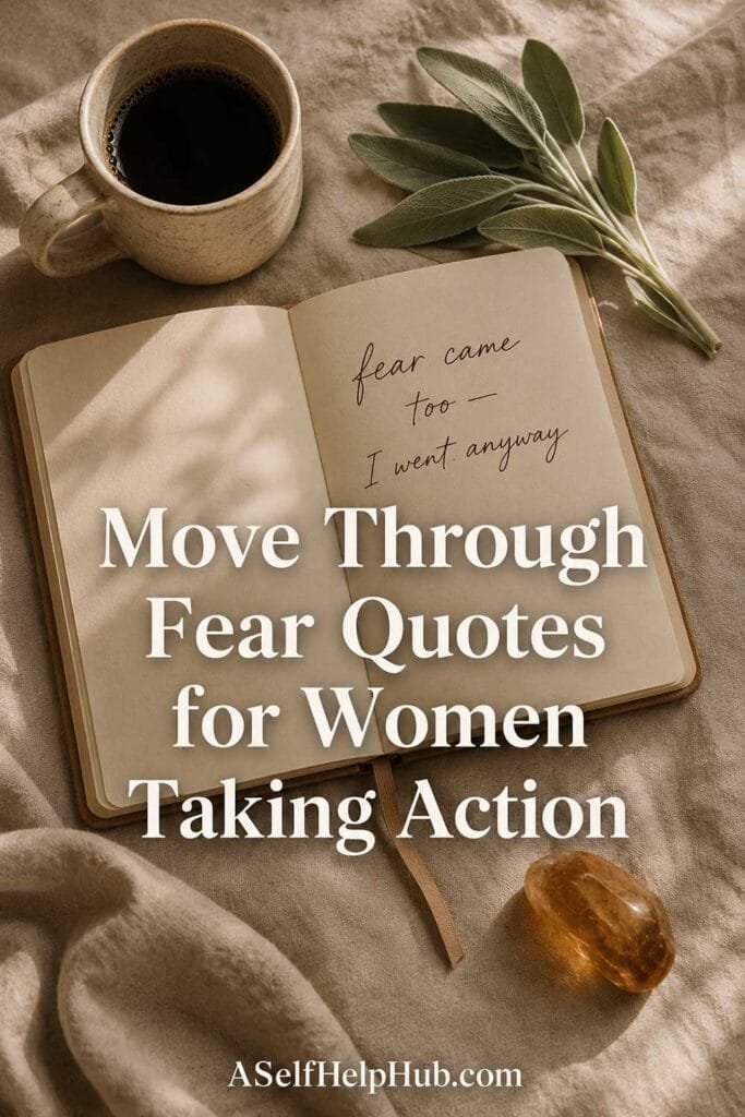 Move Through Fear Quotes for Women Taking Action