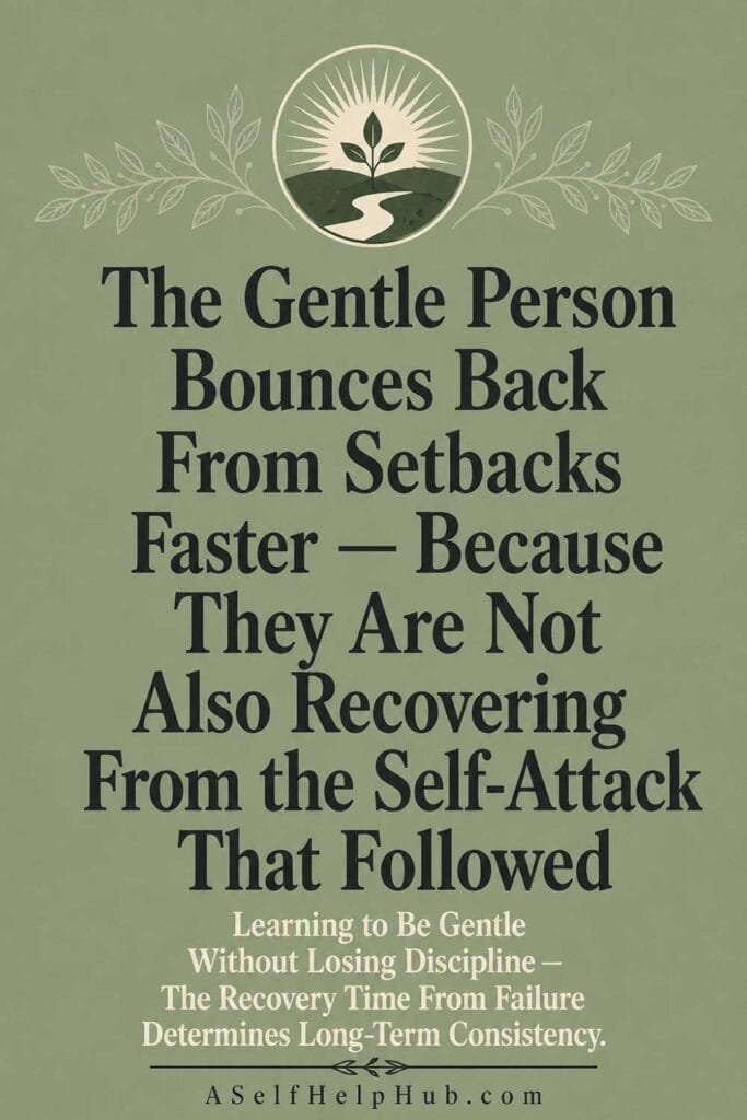 The Gentle Person Bounces Back From Setbacks Faster
