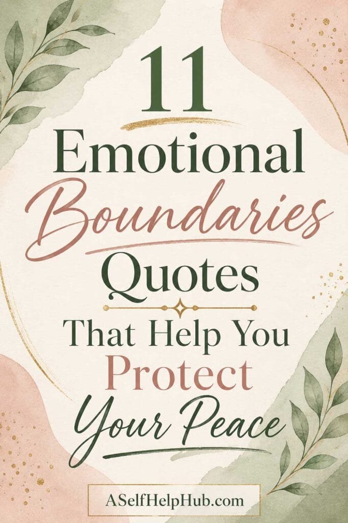 11 Emotional Boundaries Quotes That Help You Protect Your Peace