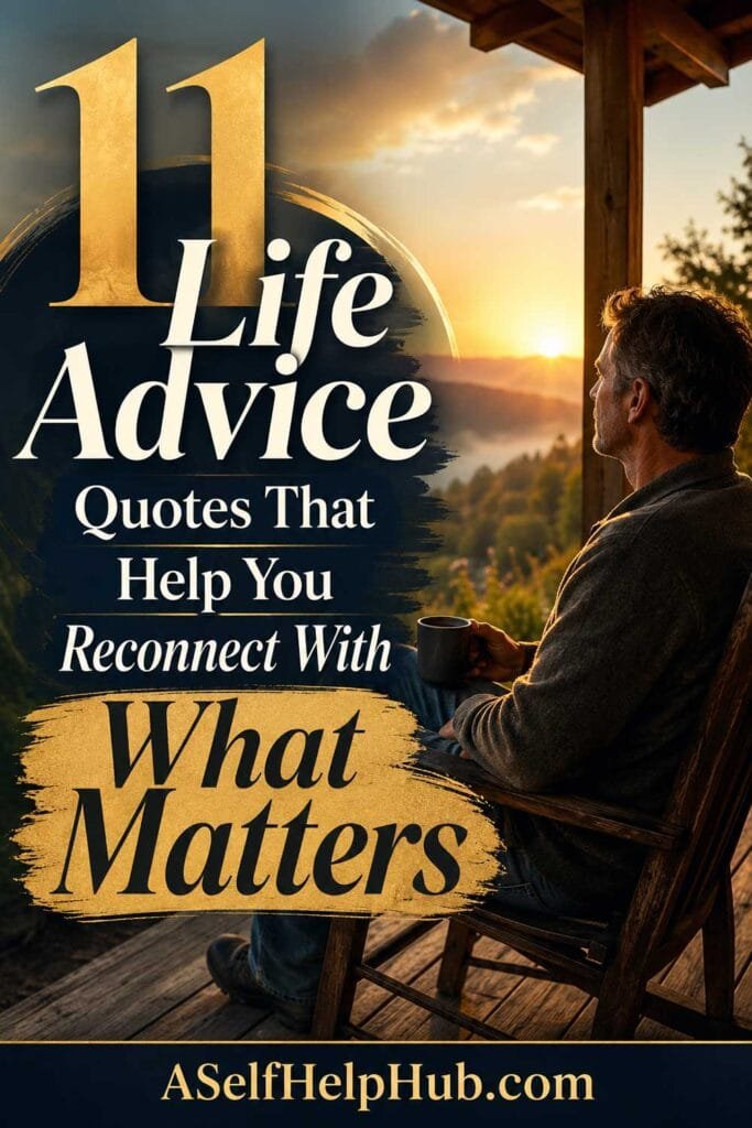 11 Life Advice Quotes That Help You Reconnect With What Matters