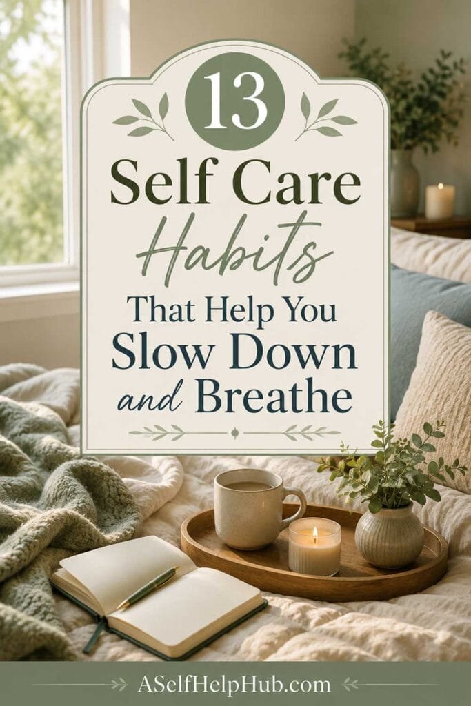 13 Self Care Habits That Help You Slow Down and Breathe
