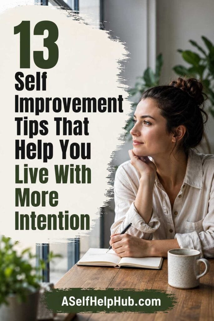 13 Self Improvement Tips That Help You Live With More Intention
