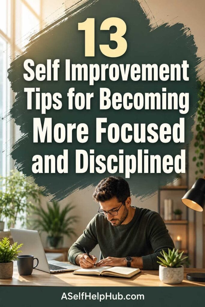13 Self Improvement Tips for Becoming More Focused and Disciplined