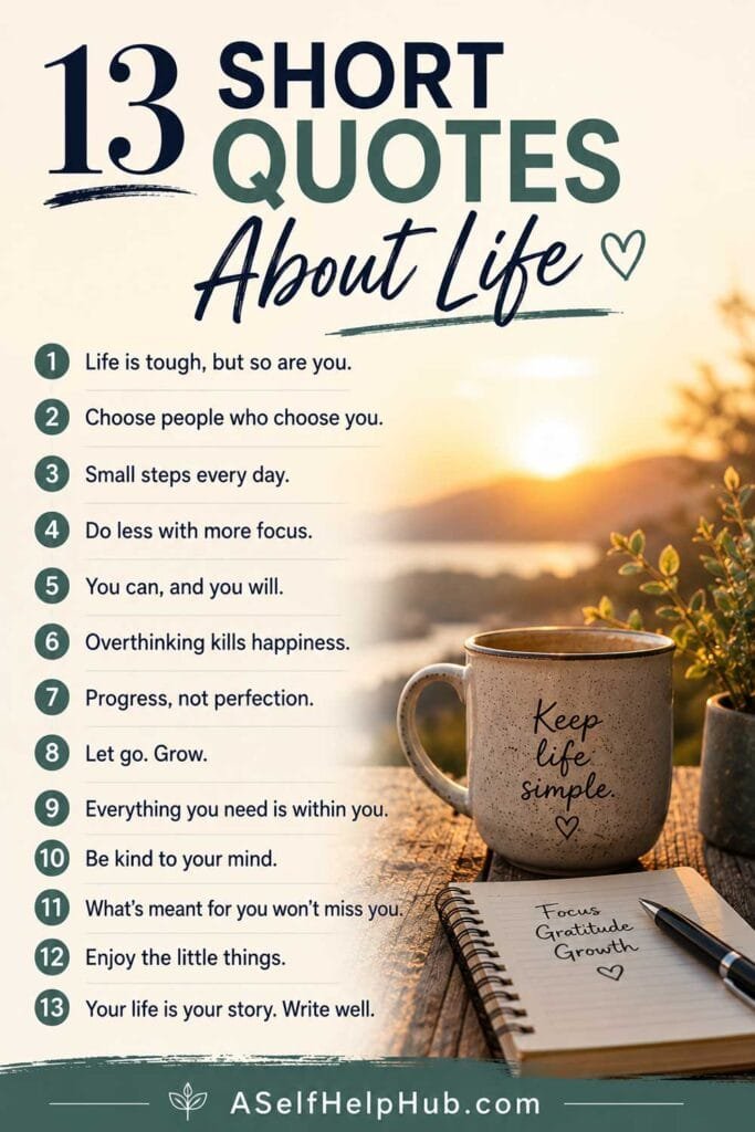 13 Short Quotes About Life