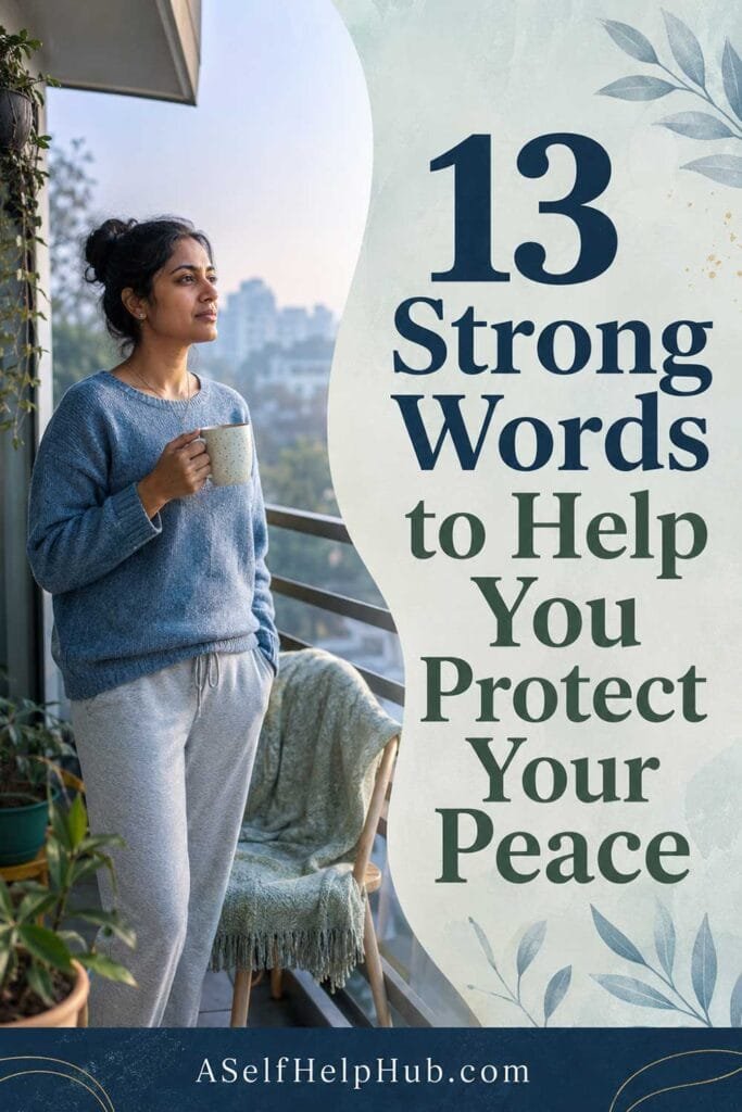 13 Strong Words to Help You Protect Your Peace