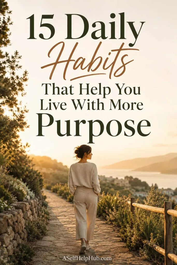 15 Daily Habits That Help You Live With More Purpose