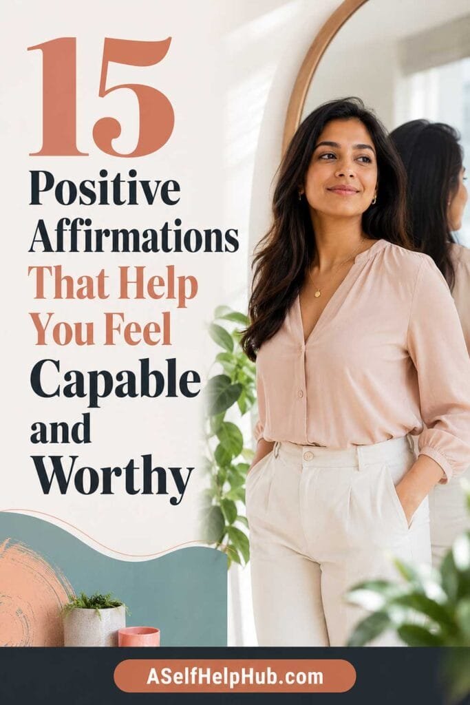 15 Positive Affirmations That Help You Feel Capable and Worthy