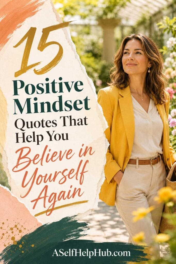 15 Positive Mindset Quotes That Help You Believe in Yourself Again