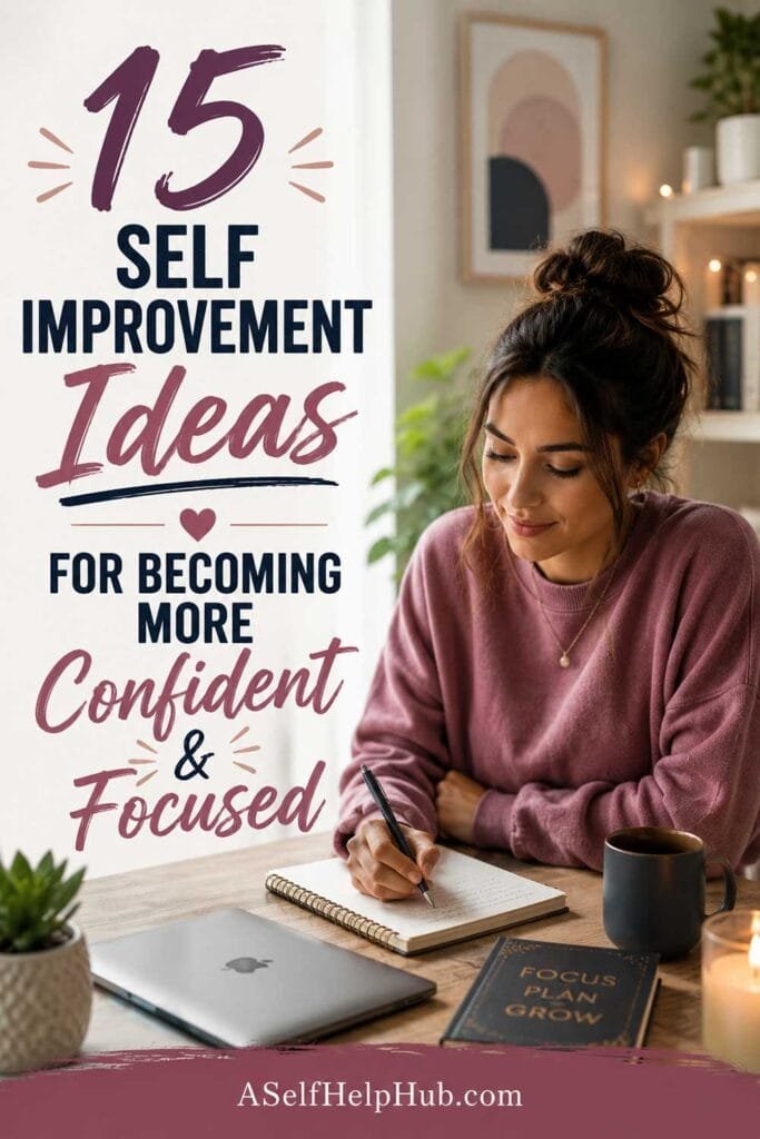 15 Self Improvement Ideas for Becoming More Confident and Focused