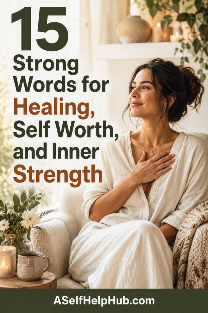 15 Strong Words for Healing, Self Worth, and Inner Strength