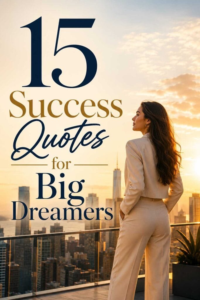 15 Success Quotes for Big Dreamers