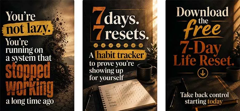 Free 7-Day Life Reset to help you make real progress paying off debt