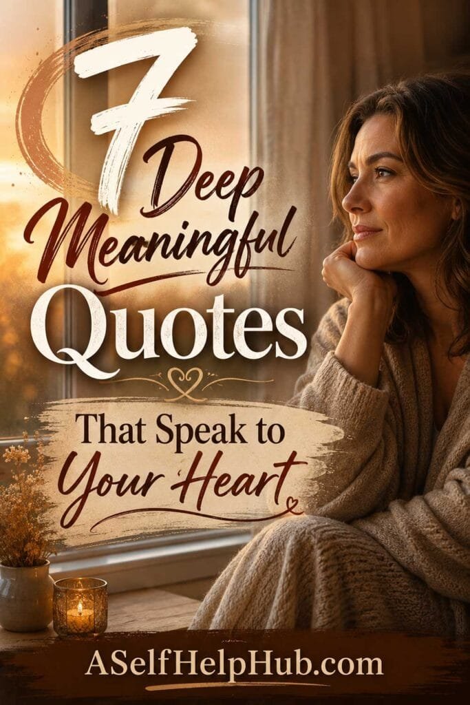 7 Deep Meaningful Quotes That Speak to Your Heart