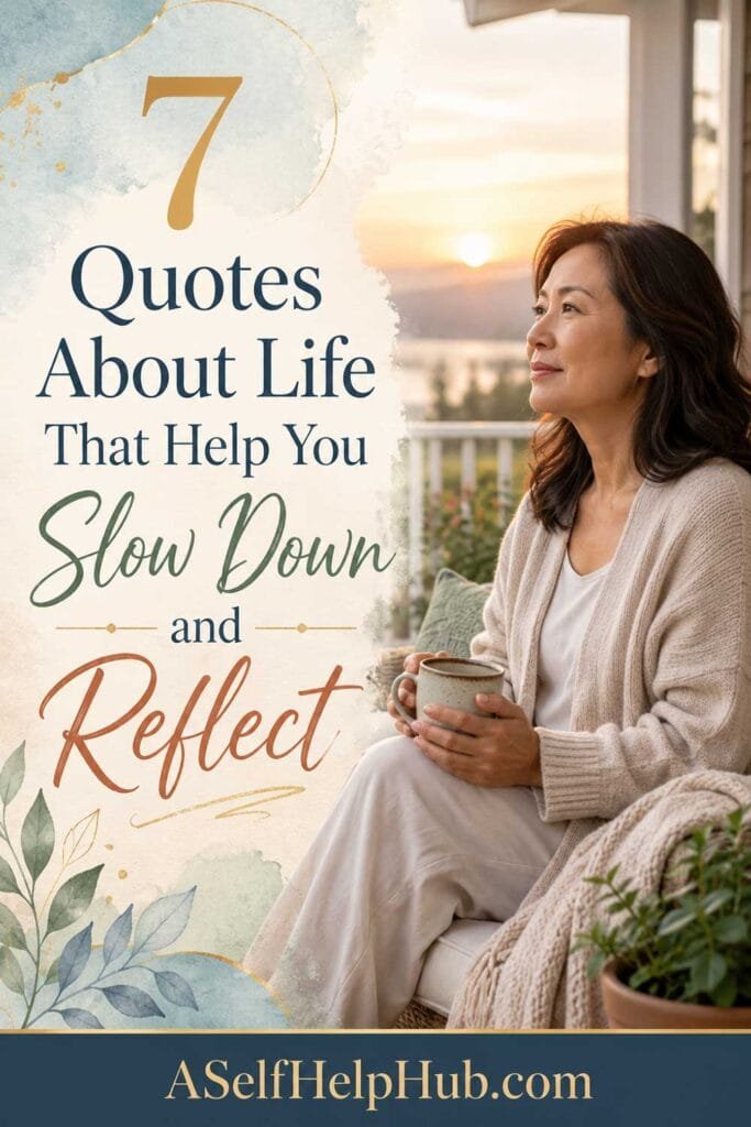 7 Quotes About Life That Help You Slow Down and Reflect