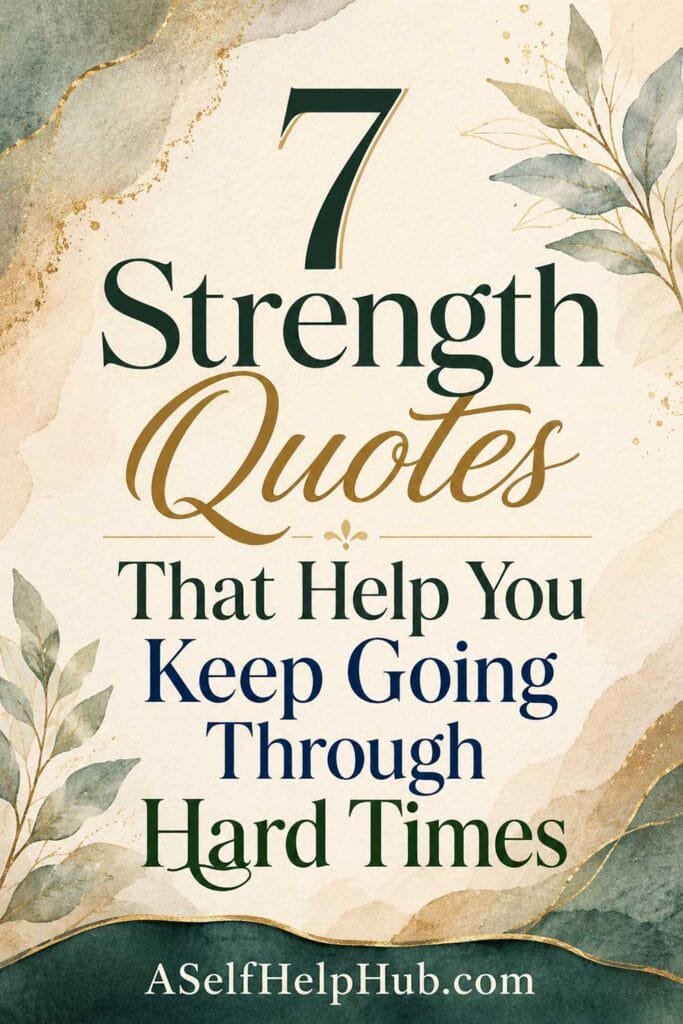 7 Strength Quotes That Help You Keep Going Through Hard Times