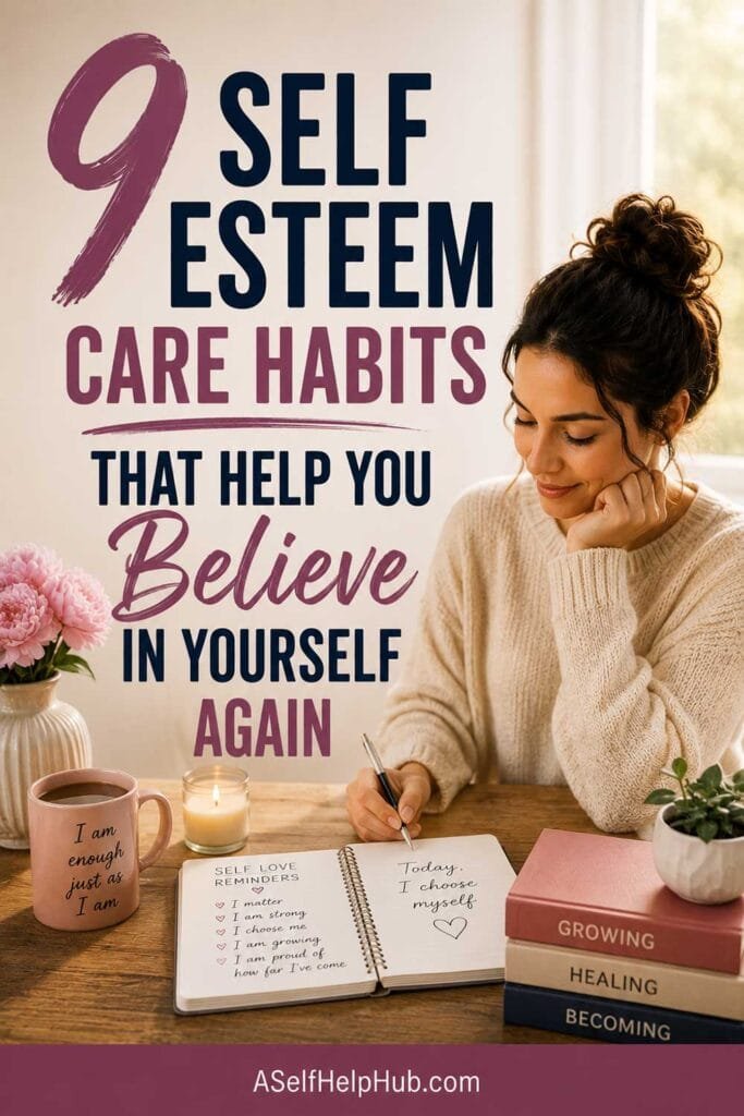 9 Self Esteem Care Habits That Help You Believe in Yourself Again