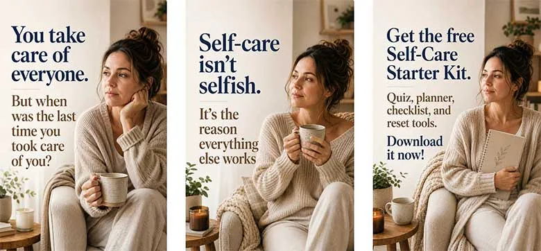 Free Self-Care Starter Kit to help you build courage daily