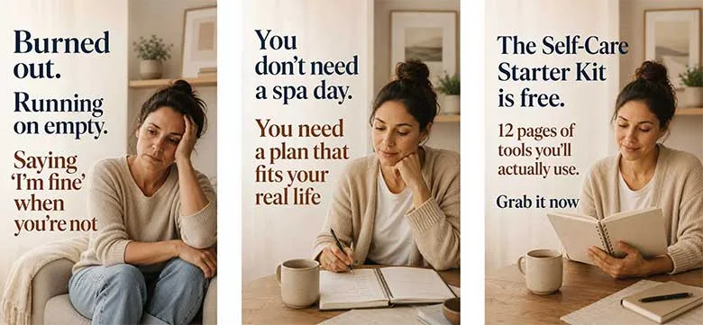 Self-Care Starter Kit free download to help you build courage daily