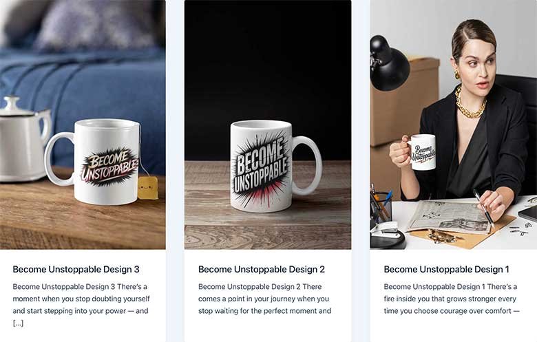 Premier Print Works — prints, mugs, and art for the person building self confidence