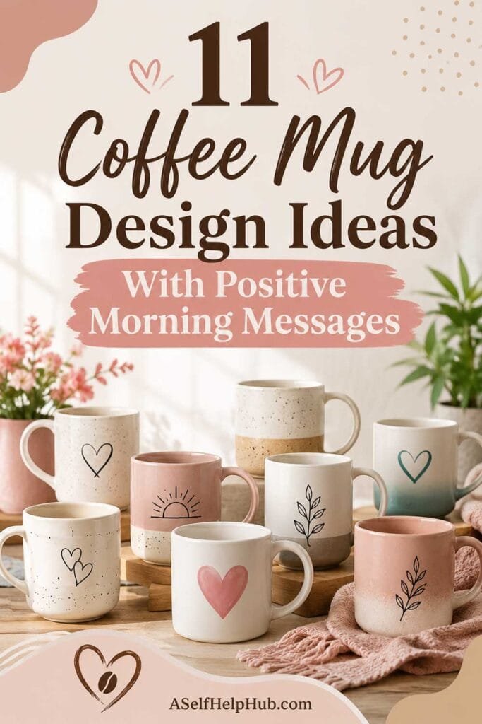 11 Coffee Mug Design Ideas With Positive Morning Messages