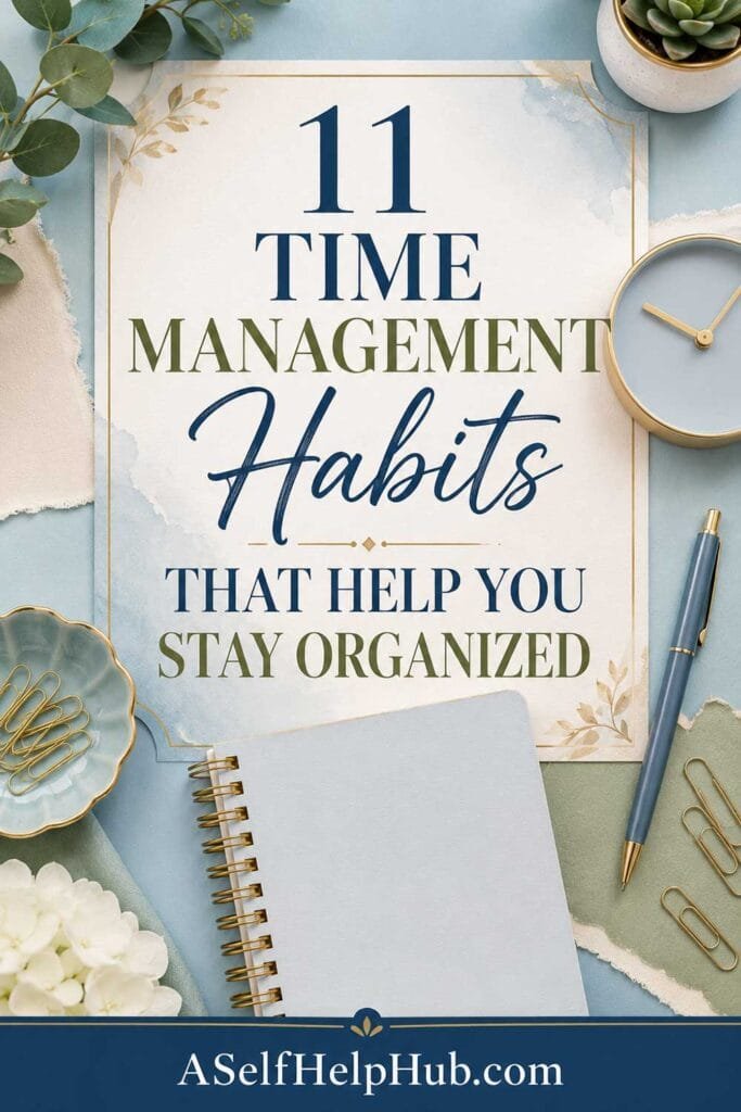 11 Time Management Habits That Help You Stay Organized