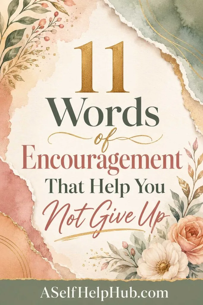 11 Words of Encouragement That Help You Not Give Up