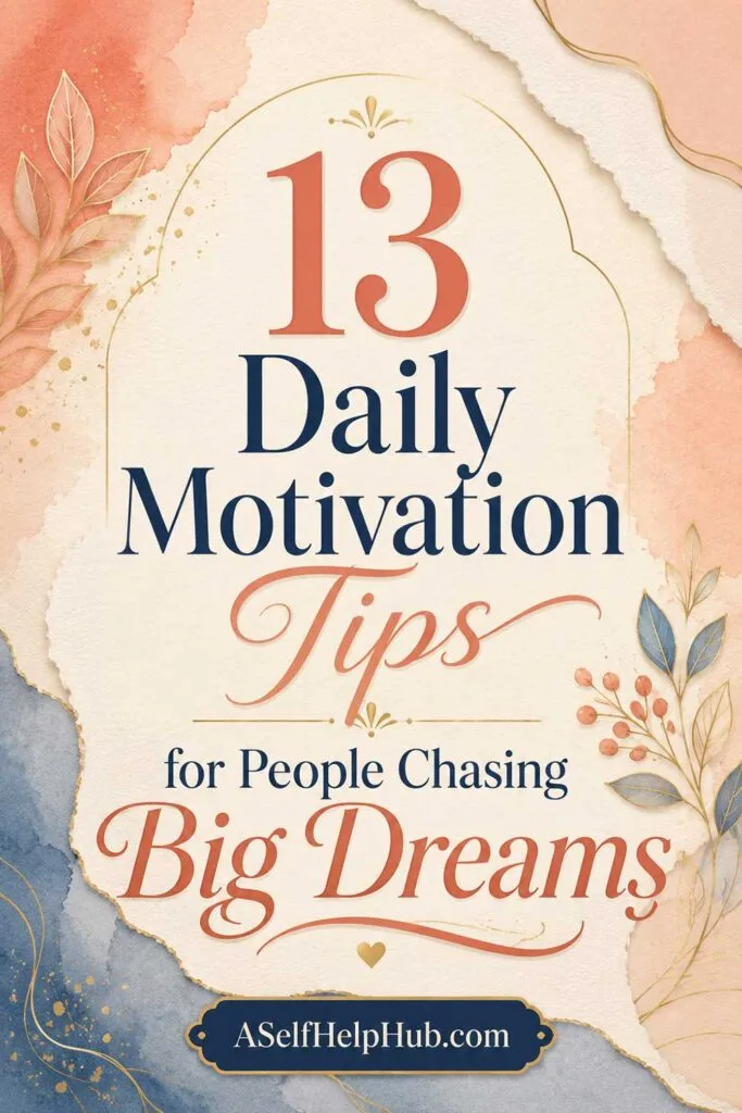 13 Daily Motivation Tips for People Chasing Big Dreams