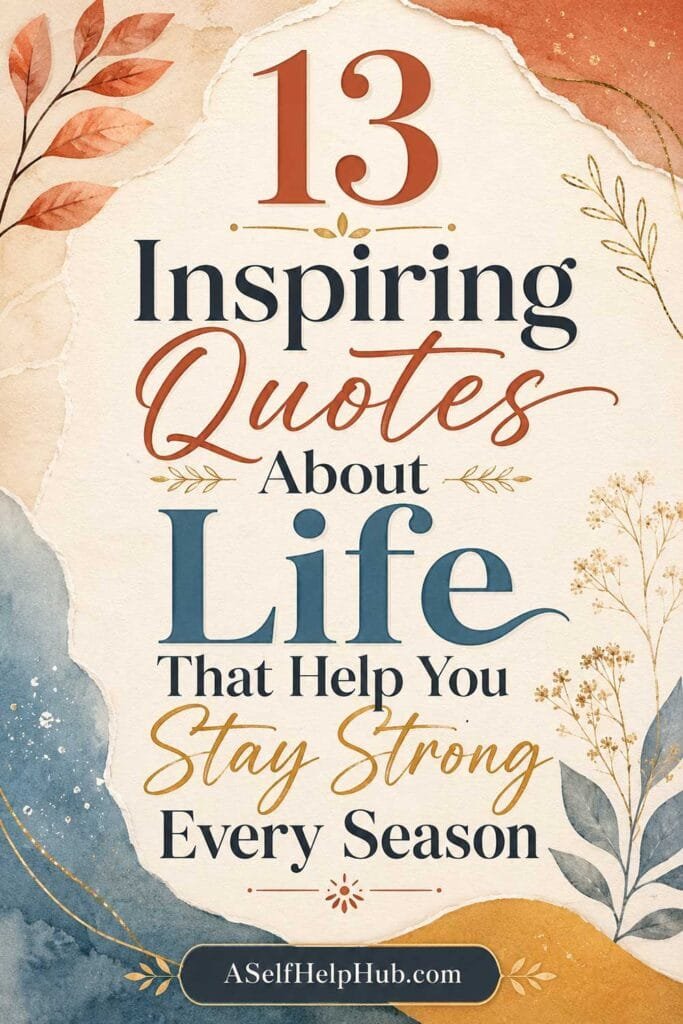 13 Inspiring Quotes About Life That Help You Stay Strong Every Season