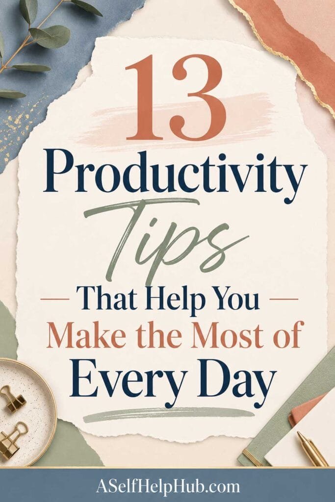 13 Productivity Tips That Help You Make the Most of Every Day