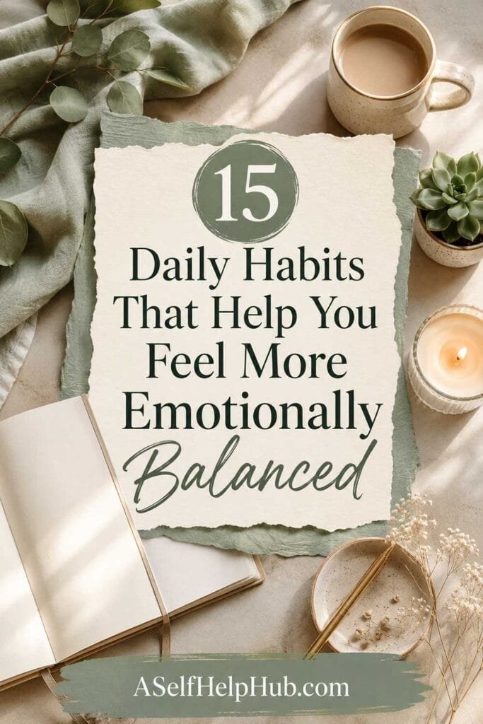 15 Daily Habits That Help You Feel More Emotionally Balanced