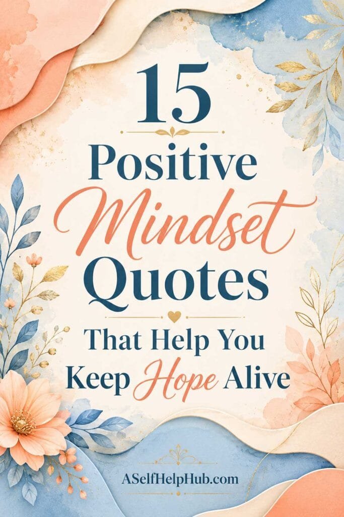 15 Positive Mindset Quotes That Help You Keep Hope Alive