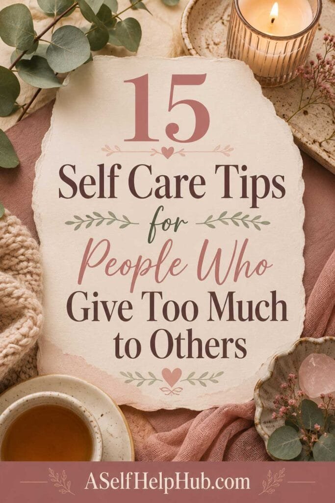 15 Self Care Tips for People Who Give Too Much to Others