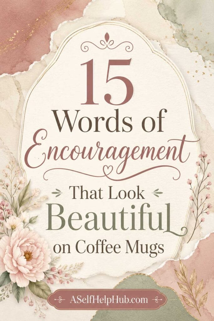 15 Words of Encouragement That Look Beautiful on Coffee Mugs