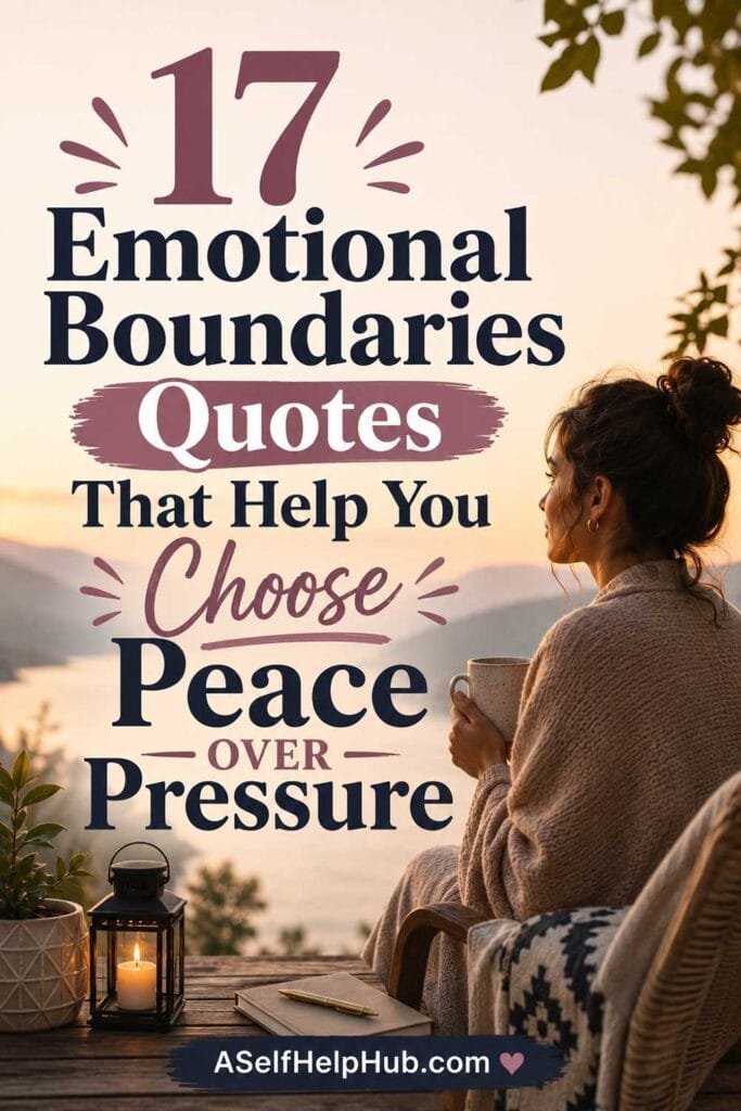 17 Emotional Boundaries Quotes That Help You Choose Peace Over Pressure