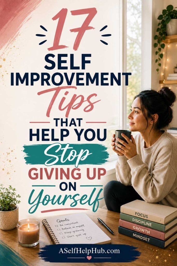 17 Self Improvement Tips That Help You Stop Giving Up on Yourself