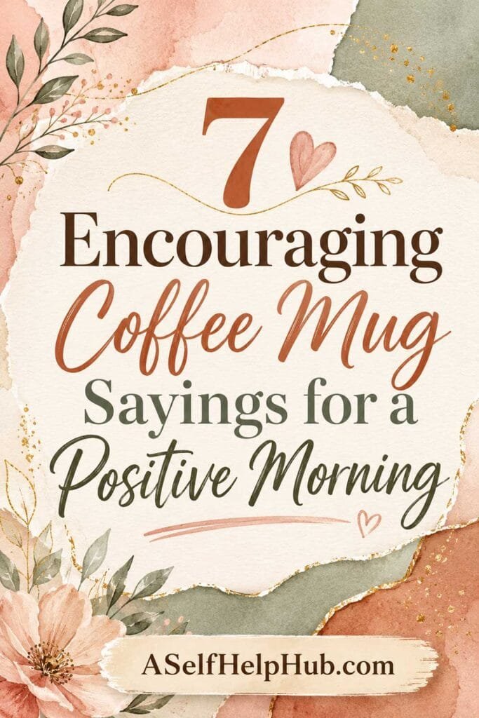 7 Encouraging Coffee Mug Sayings for a Positive Morning