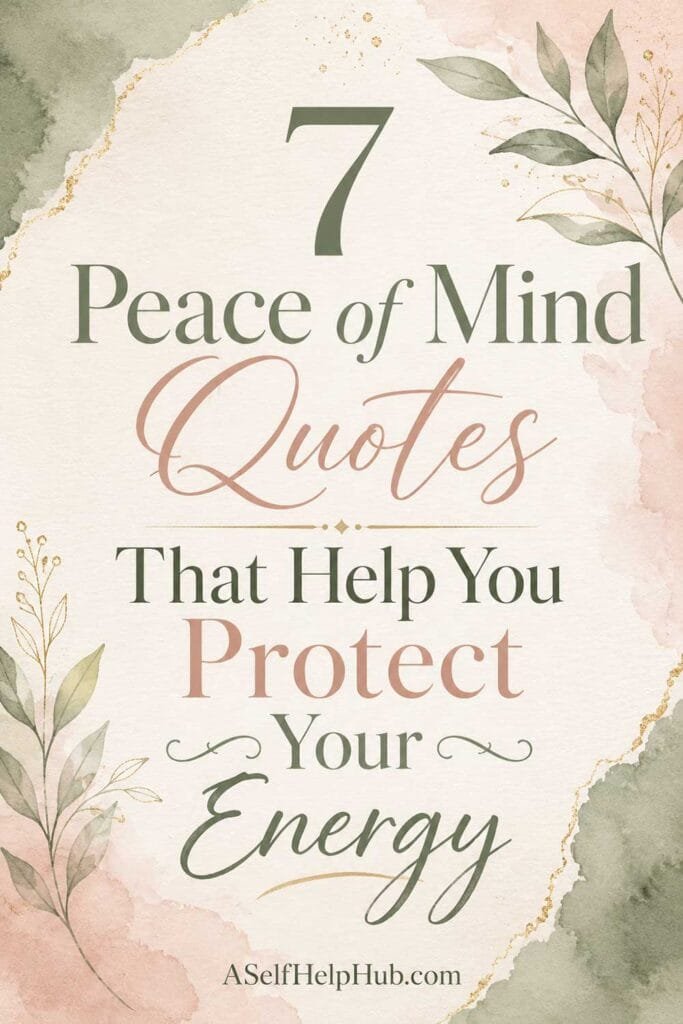 7 Peace of Mind Quotes That Help You Protect Your Energy