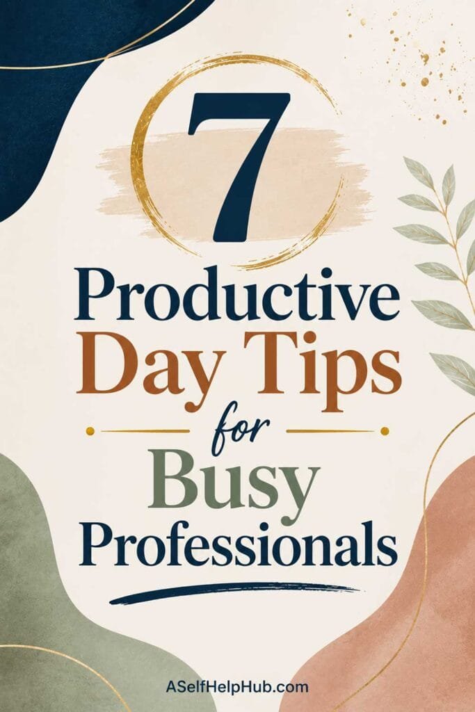 7 Productive Day Tips for Busy Professionals