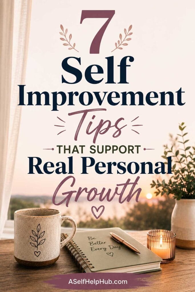 7 Self Improvement Tips That Support Real Personal Growth