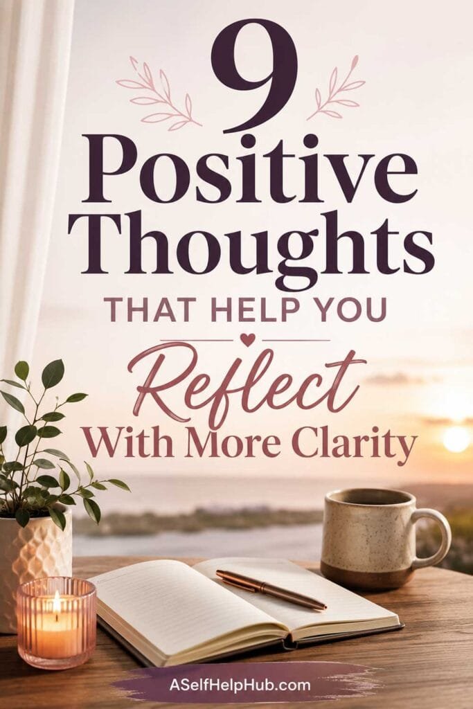 9 Positive Thoughts That Help You Reflect With More Clarity