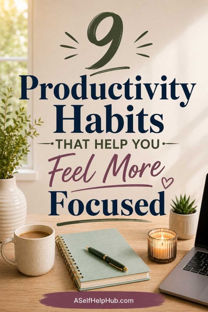 9 Productivity Habits That Help You Feel More Focused