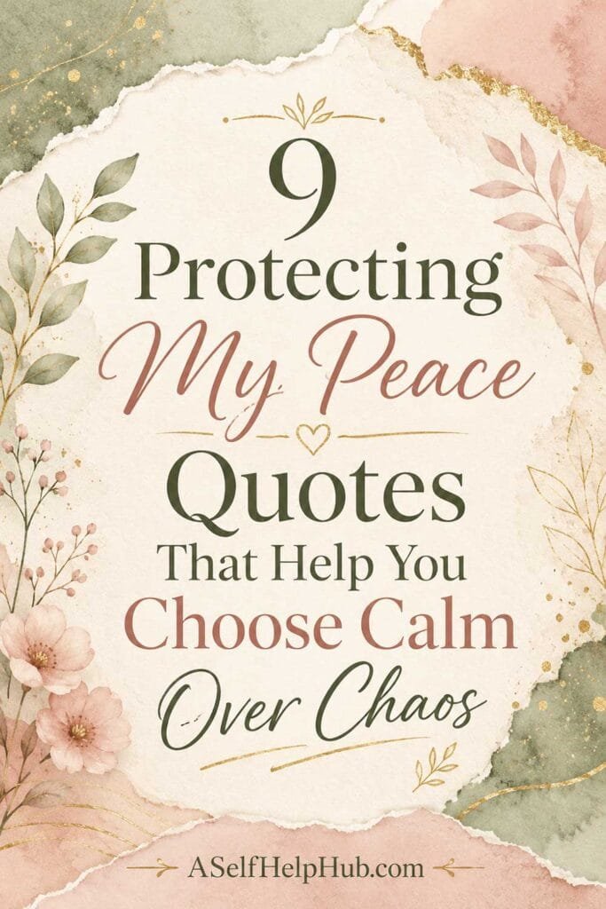 9 Protecting My Peace Quotes That Help You Choose Calm Over Chaos