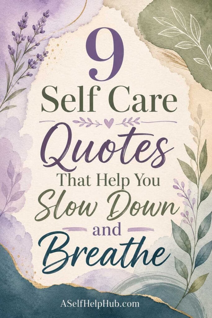 9 Self Care Quotes That Help You Slow Down and Breathe