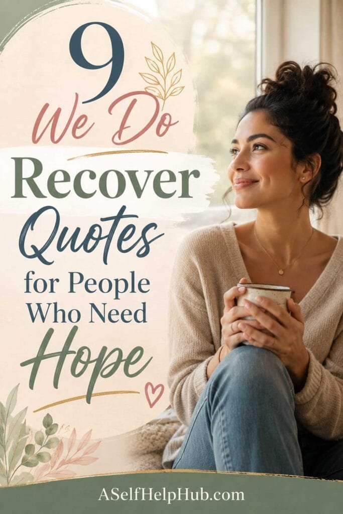 9 We Do Recover Quotes for People Who Need Hope