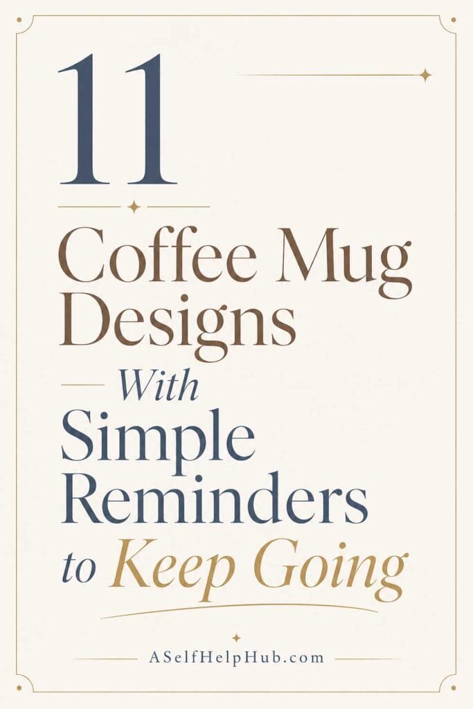 11 Coffee Mug Designs With Simple Reminders to Keep Going