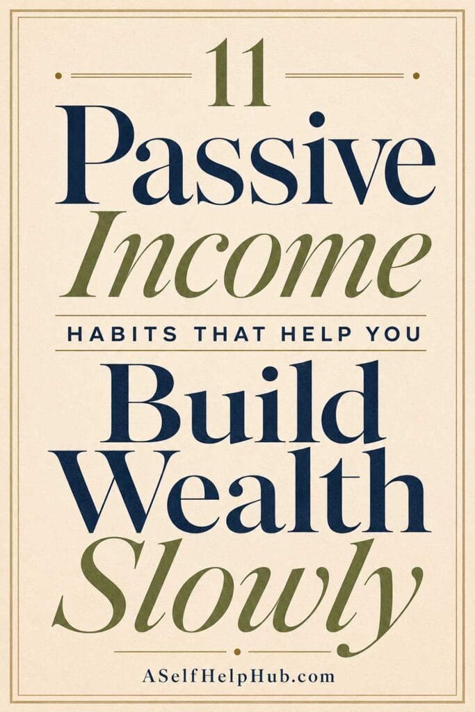 11 Passive Income Habits That Help You Build Wealth Slowly