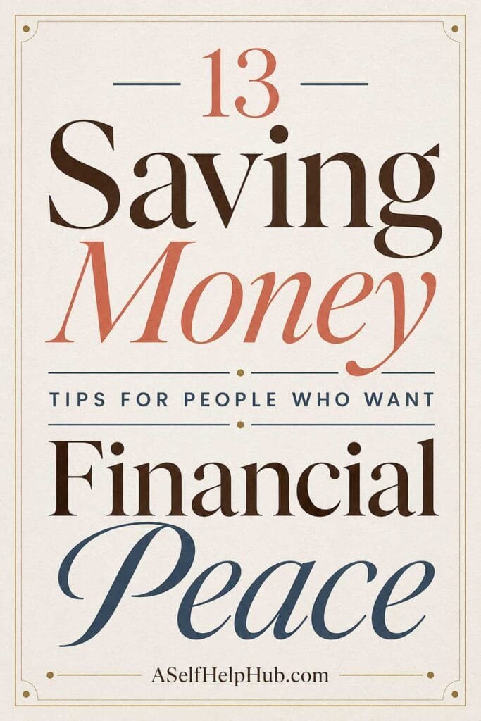 13 Saving Money Tips for People Who Want Financial Peace