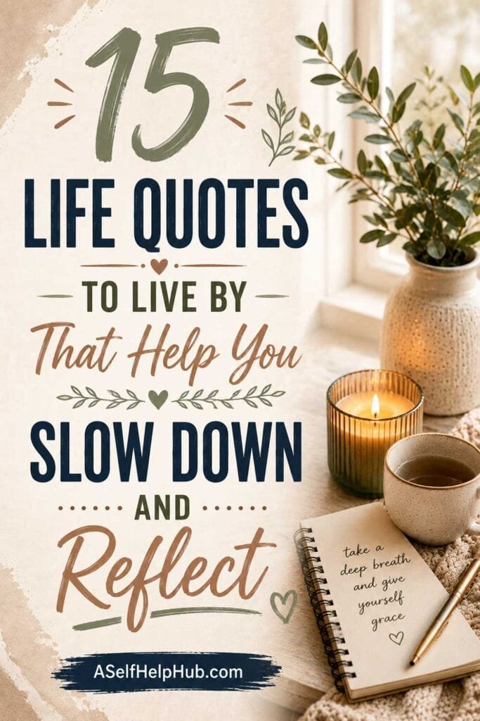 15 Life Quotes to Live By That Help You Slow Down and Reflect