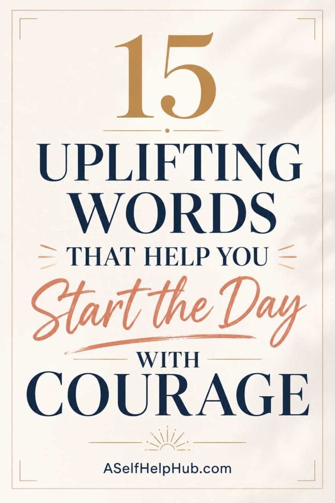 15 Uplifting Words That Help You Start the Day With Courage