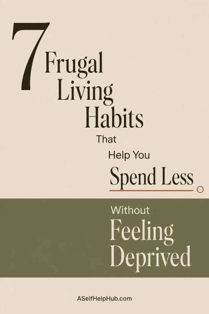 7 Frugal Living Habits That Help You Spend Less Without Feeling Deprived